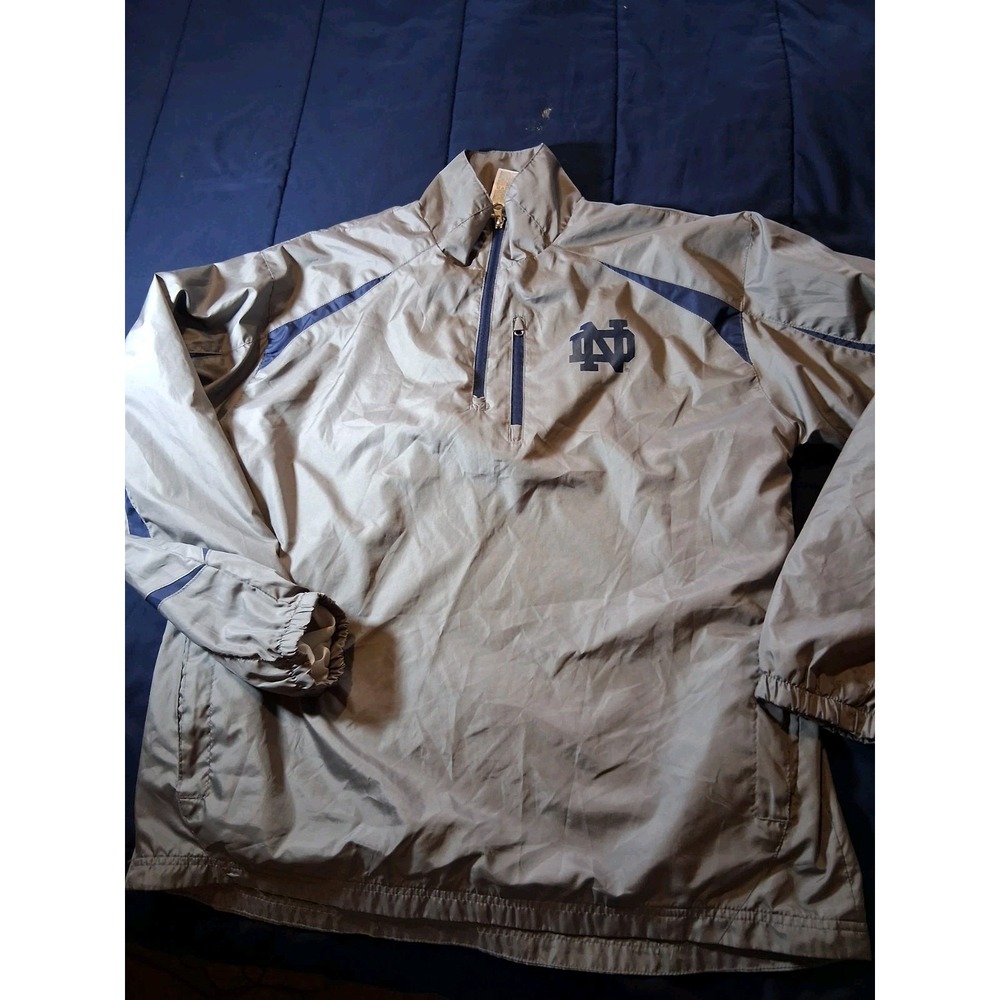 Notre‎ Dame Fighting Irish Vintage Genuine Stuff 1/4 Zip Pullover Sweatshirt XL